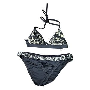 Victoria's Secret Black and White Bikini Size S/M